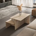 Set masute 2 piese, Zena Home, Twins, Travertin