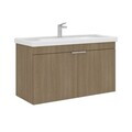 Dulap de baie cu chiuvetă, Hanah Home, Desna 100, Stejar Sonomo