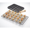 Tava de copt mini-tarte, Kitchen Craft, 35 x 27 cm, 24 compartimente, otel