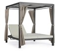 Pat de zi Dream, Bizzotto, 188 x 208 x 205 cm, aluminiu/textilena/poliester, gri carbune