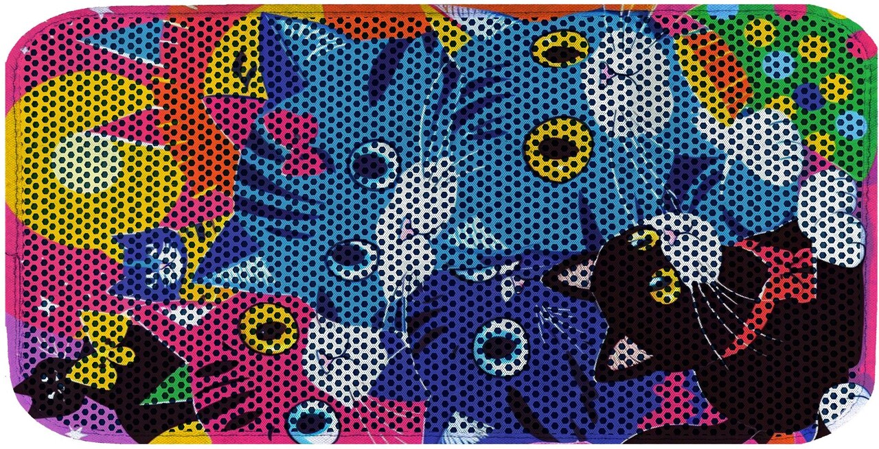 Covoras litiera pentru colectarea granulelor de nisip, Paws &amp; Whiskers, Cat Lıtter Mat 41, Multicolor - view 2