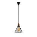 Lustra, Fulgor, 942FLG1237, Metal, Negru/Maro antic