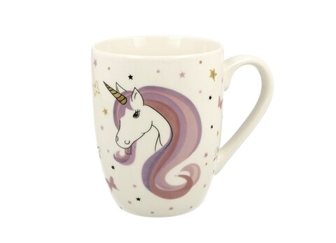 Cana Unicorn, Duo, 340 ml, portelan, multicolor