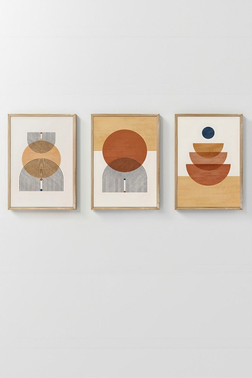 Set 3 tablouri decorative, 3Dartsohoset7, MDF, Multicolor - view 2