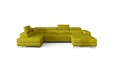 Coltar extensibil stanga 6 locuri ELTAP, Rod-56, Rodrigo, 345x202x90 cm, lemn/poliester, galben