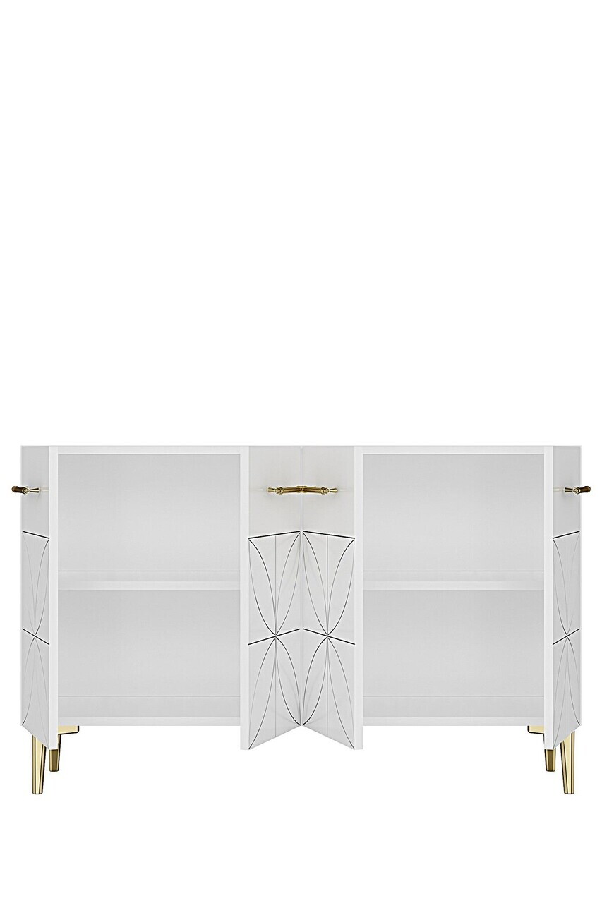 Consola, Hanah Home, Eliz 120, 120x75x32 cm, Alb — imaginea 6