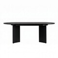Masa extensibila, Nordure, Sorell, 160x75x90 cm, Negru