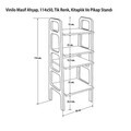 Suport pentru pick-up, Hanah Home, CPT4847-50, 50x90x40 cm, PLACAJ CARPEN, Maro