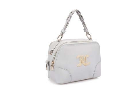 Geanta juicy couture 192, 25x10x17 cm, piele ecologica, gri