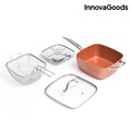 Tigaie multifunctionala 5-in-1, InnovaGoods, aluminiu, invelis ceramic