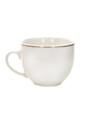Set 2 cesti cu farfurie pentru ceai, Punto Oro, Brandani, 15x7.5 cm, portelan