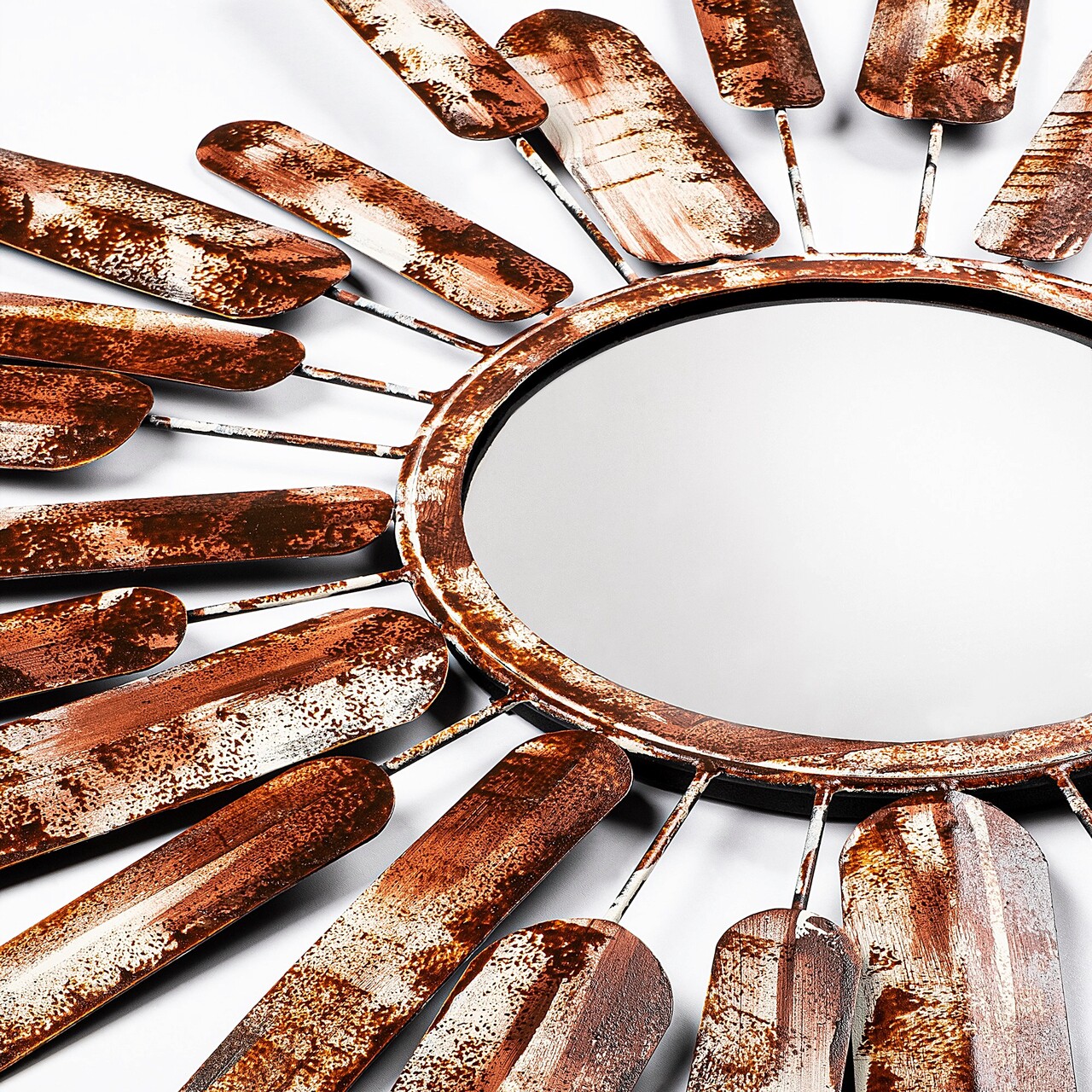 Oglinda decorativa, Mirror Sun 3, Dimensiuni: 75 x 75 x 4 cm, Multicolor - view 5