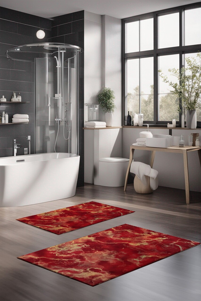 Set covorase de baie, Cartwright, CT-5052, Poliester, Multicolor