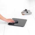 Cantar digital pentru baie, Brabantia, Dark Grey, 30x30x2.4 cm, max 180 kg, sticla, gri inchis