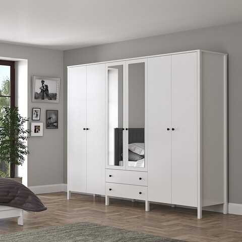 Dulap pentru haine, Cordelia, FRN-10011, Maro/Alb