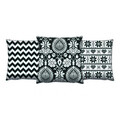 Set 3 perne decorative, AC-4391-4675-4407, 50% bumbac / 50% poliester, Multicolor