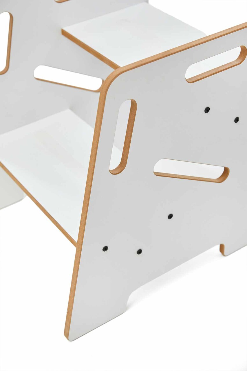 Scaun pentru copii, Hanah Home, Step Stool, 34x39x39 cm, Alb - view 8