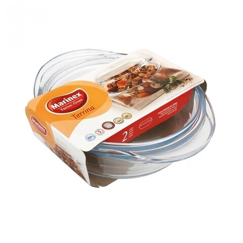 Vas rotund cu capac marinex, sticla temperata, 2.3 l