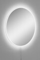 Oglinda cu Iluminare Led, Mirrorland, Round, Oglindă indestructibilă cu obturator, Alb