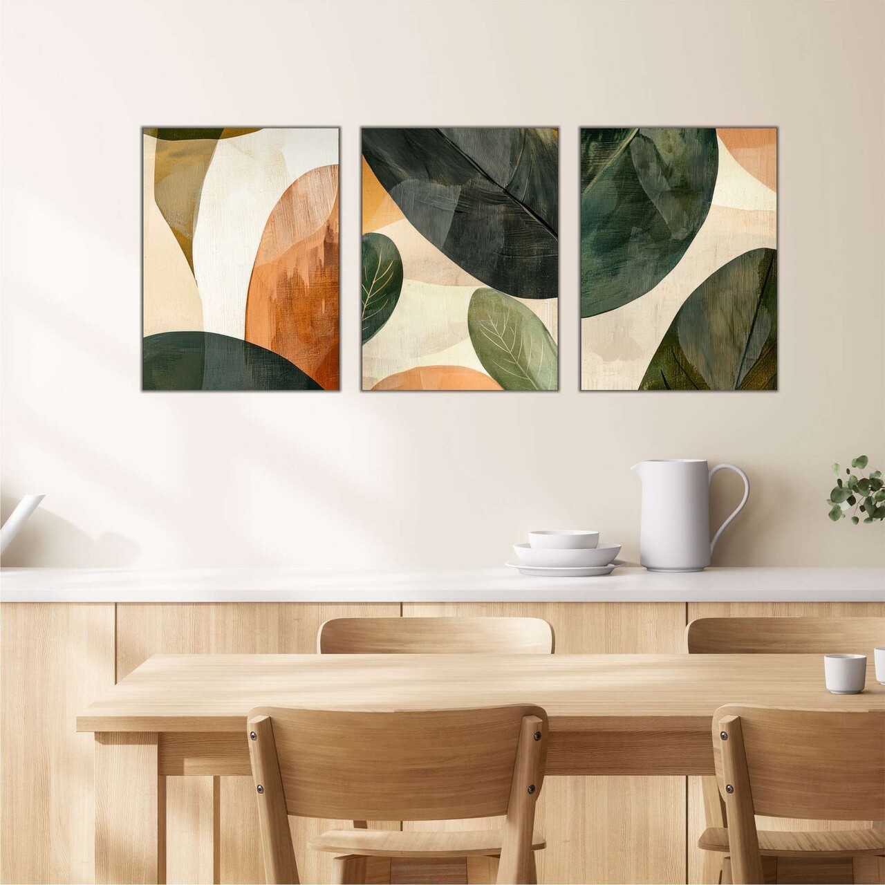 Set 3 tablouri decorative, Mdf, Imprimare digitala, Multicolor - view 2