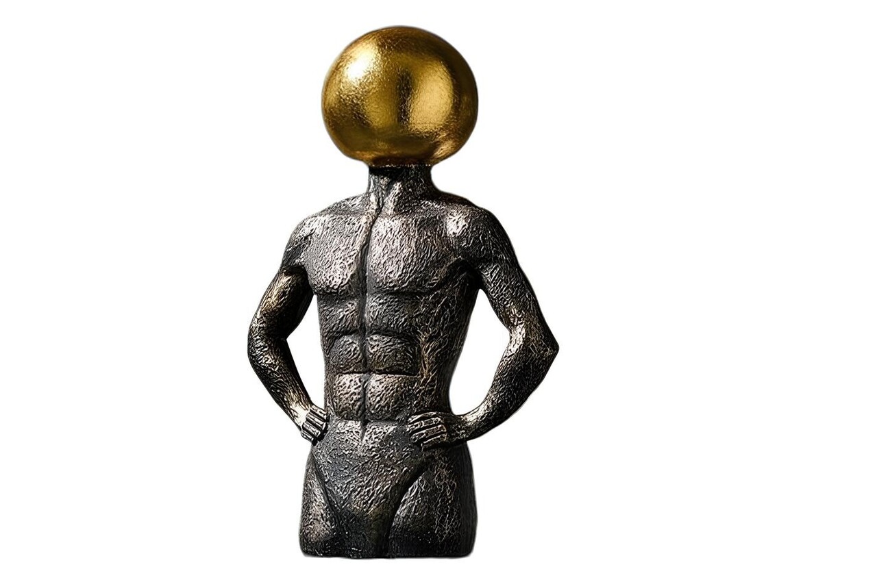 Decoratiune, CY0371, 22x15x7 cm, Poliester, Maro antichizat