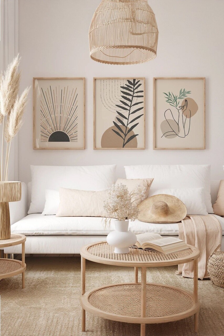 Set 3 tablouri decorative 3Dartsohoset18 MDF Multicolor