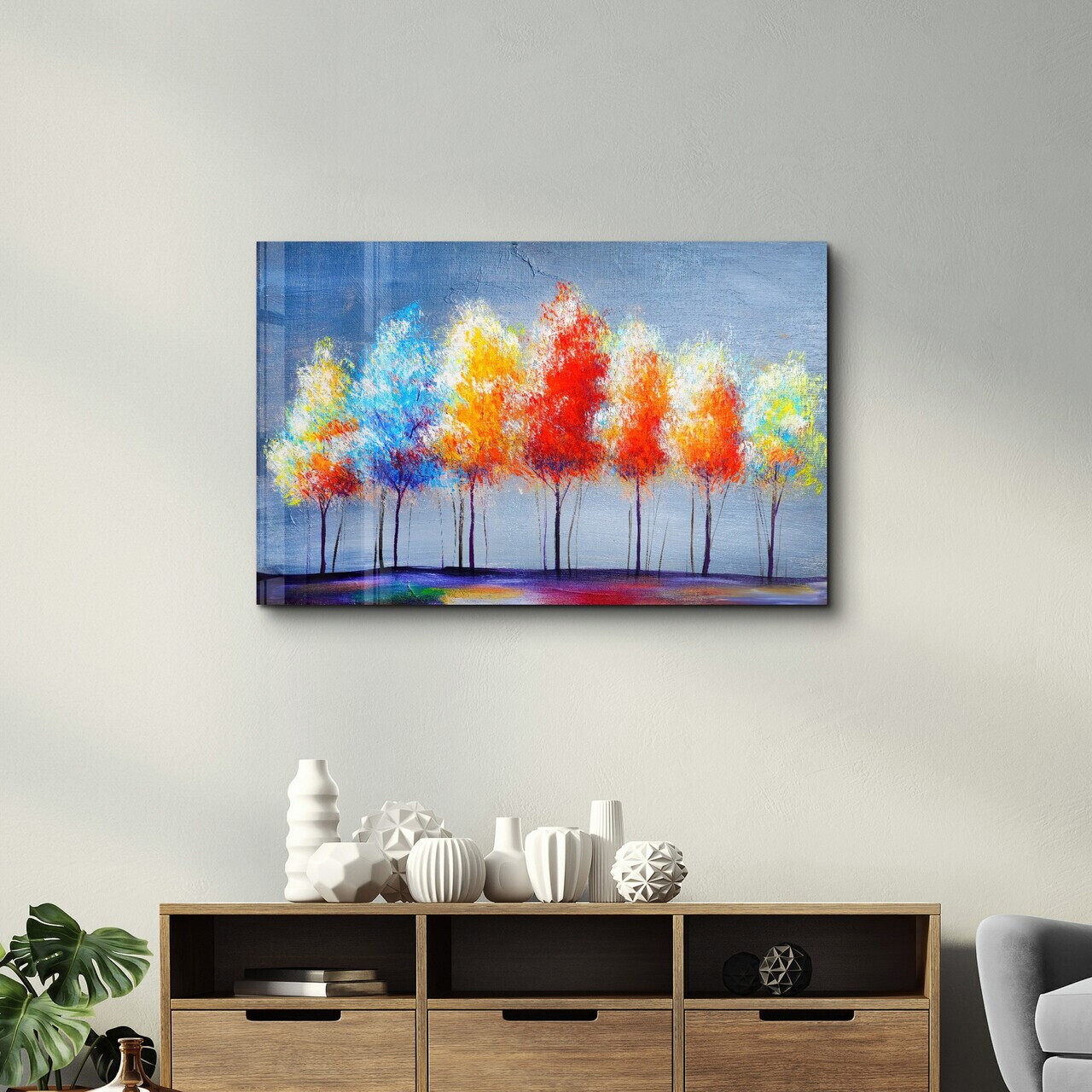 Tablou decorativ, CAM-5046, Dimensiuni: 70 x 110 cm, Multicolor — imaginea 2