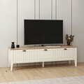 Comoda TV, Hanah Home, Marlo, 183x54x46 cm, Coș adânc
