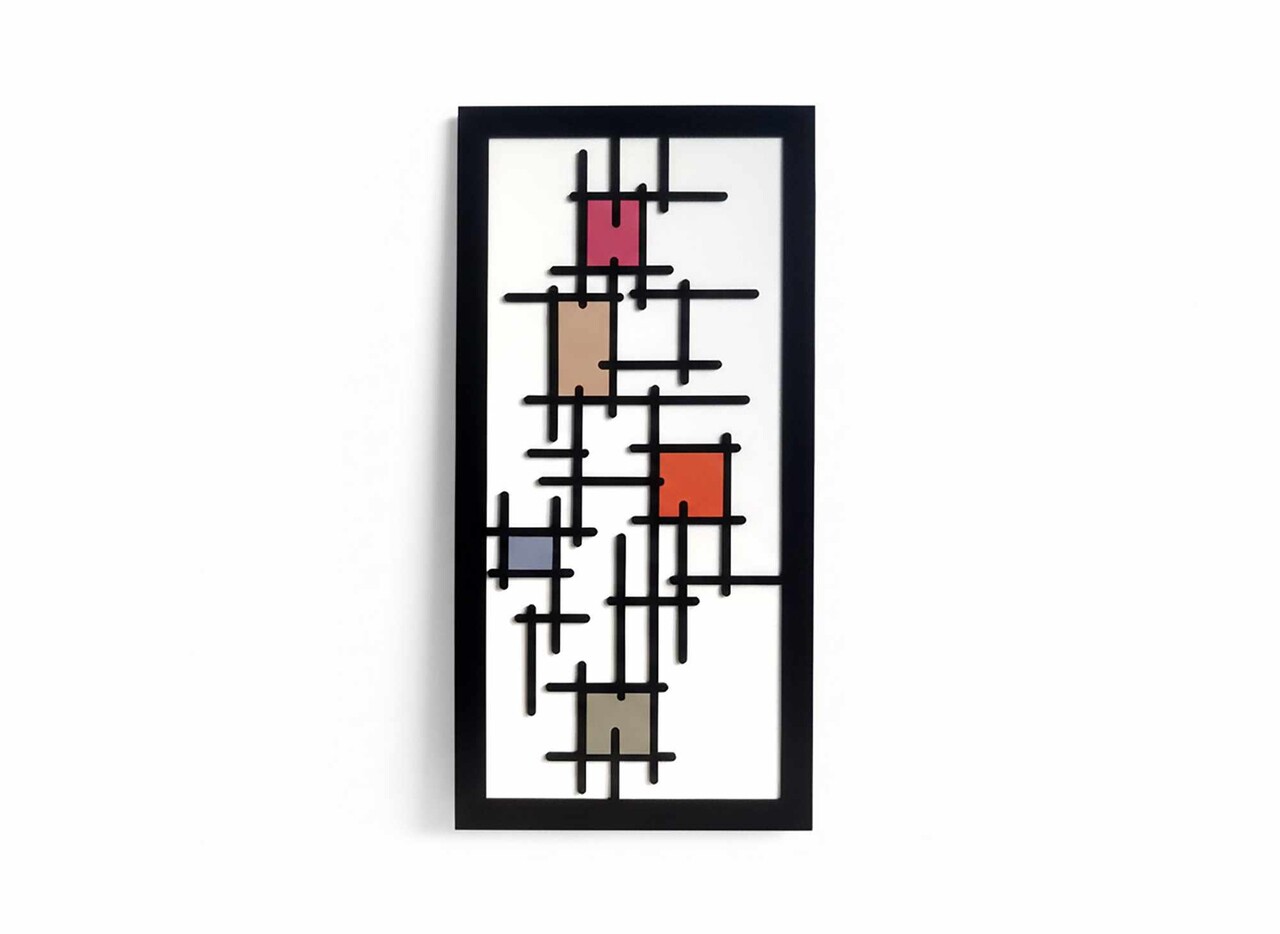 Tablou decorativ, Gridium, Dimensiune: 35 x 68 cm, Multicolor - view 4