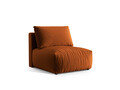 Modul pentru canapea, 1 loc, Chris-184, Micadoni Home, 100x85x80 cm, catifea, teracota