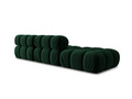 Canapea modulara 4 locuri cotiera stanga, Bellis-51, Micadoni Home, 282x94x70 cm, catifea, verde bottle