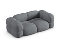 Canapea 3 locuri, Loretto, Cosmopolitan Design, 210x100x68 cm, tesatura structurata, gri