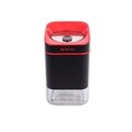 Recipient cu capac, Luigi Ferrero Atlanta, 985 ml, plastic/sticla, rosu/negru