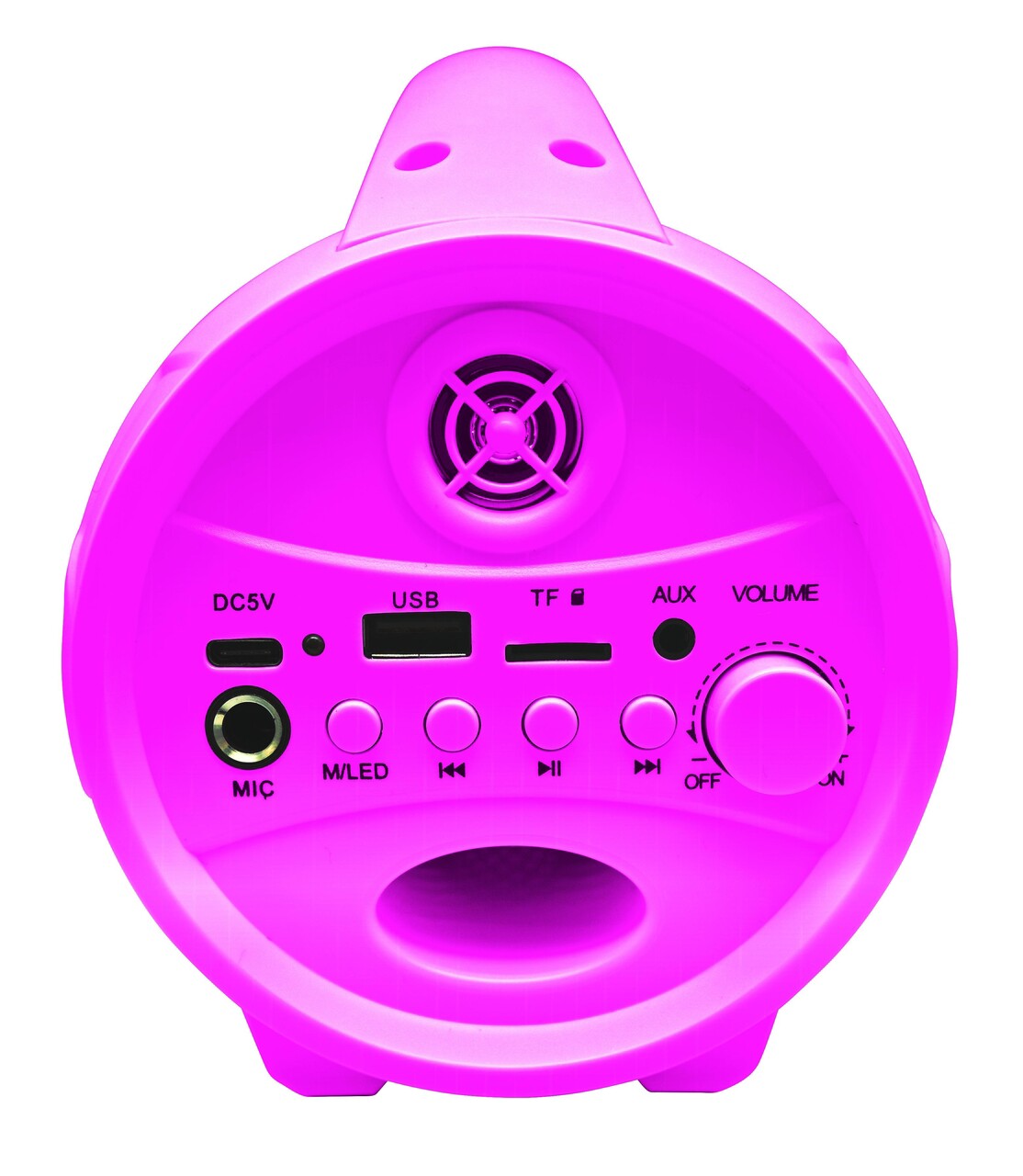 Boxa cu microfon si lumini pentru copii Barbie, LEXIBOOK, 27.6x11.7x15.5 cm, plastic/textil, roz