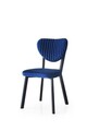 Set scaune 2 piese, Nmobb, Beta, Cadru: 100% FIER VOSIT STATIC, Albastru navy
