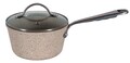 Cratita cu capac Stone Handle, Ambition, 16 cm, 1.3 L, aluminiu forjat, invelis stone effect