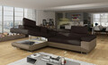 Coltar extensibil stanga 4 locuri, ELTAP, Anton, 272x203x85 cm, lemn/poliester, maro inchis/maro