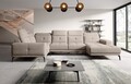 Coltar stanga 6 locuri ELTAP, LT-18SO, Neviro, 350x201x77 cm, lemn/poliester, bej deschis