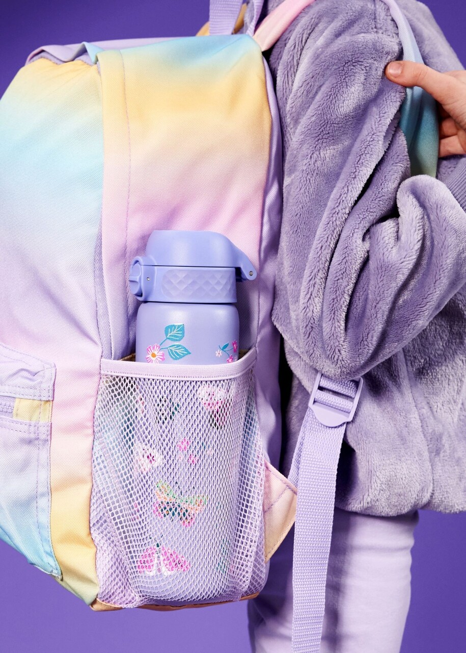 Sticla apa Slim, inox, 500ml, Butterflies - Ion8 - imagine 8