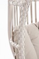 Leagan pentru gradina/terasa Phuket, Bizzotto, 134x134x202 cm, sezut pivotant, otel/fibre sintetice/poliester impermeabil, bej