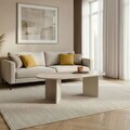 Masuta de cafea, Nordure, Sable, 119x40x60 cm, PAL, Bej