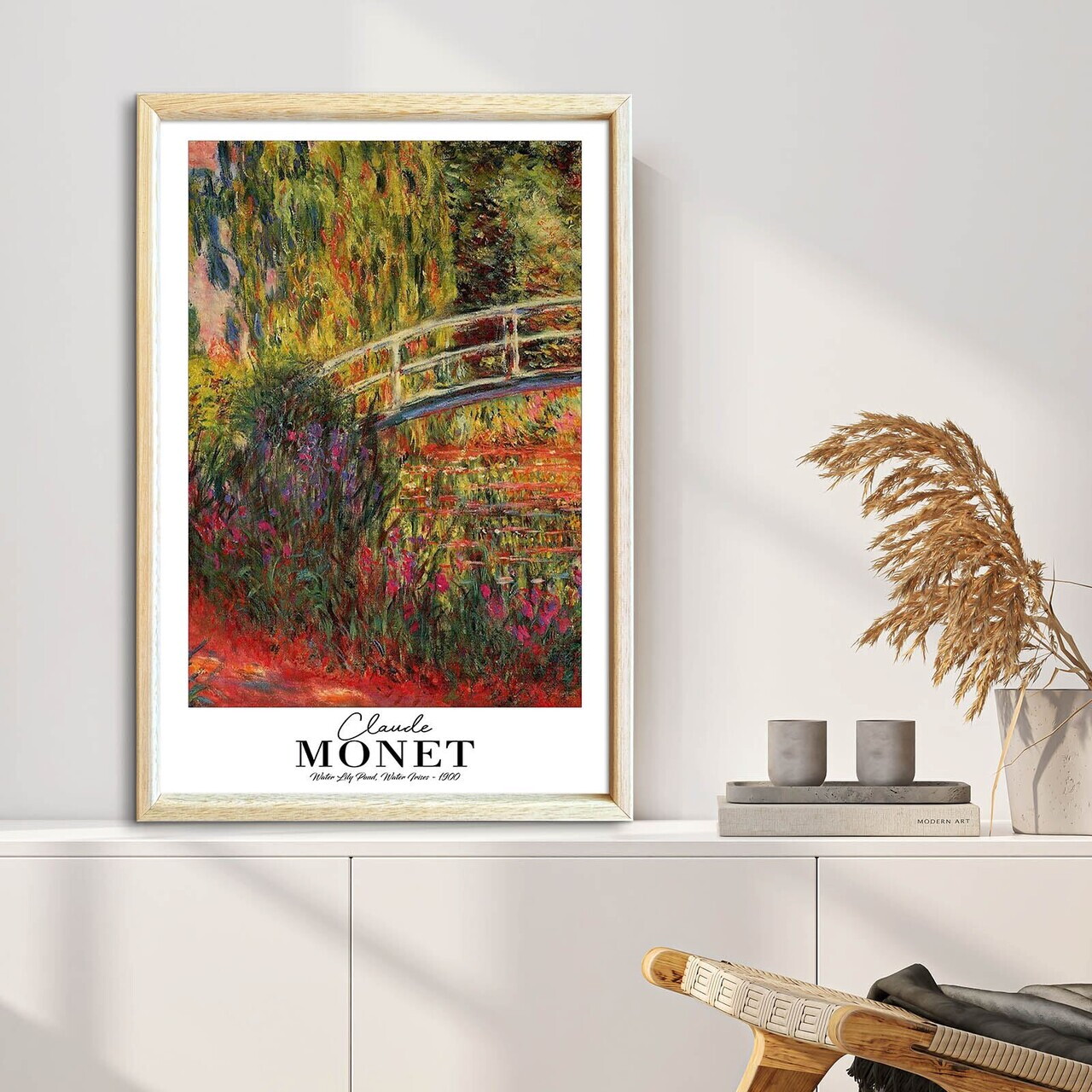 Tablou decorativ, 4262AHSMONET-017, Lemn masiv, Fundal: 100% MDF (Grosime: 2,7 mm), Multicolor - view 3