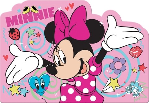 Suport pentru farfurie Minnie, Disney, 42x29 cm, roz