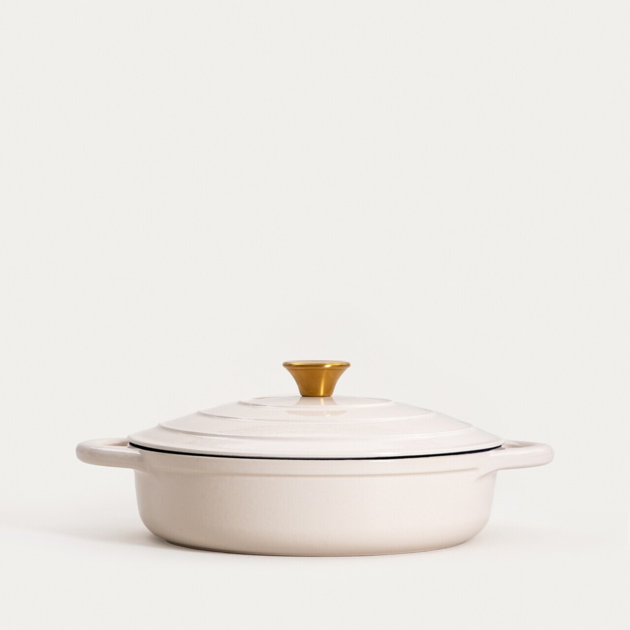 Oala Andreas, Homla, 28 cm, 2.5 L, fonta, crem - view 2
