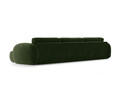 Coltar panoramic extensibil 5 locuri, Tonale, Cosmopolitan Design, 362x149x88 cm, catifea, verde army
