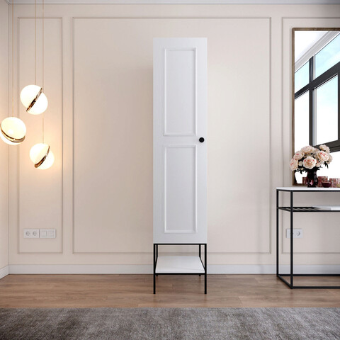 Dulap pentru haine, Comforty, Martin 1, 42x200x50 cm, Alb 42x200x50 imagine 2022