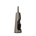Perie de toaleta cu suport, Brabantia, ReNew Platinum, 12x12x42 cm, otel, gri inchis