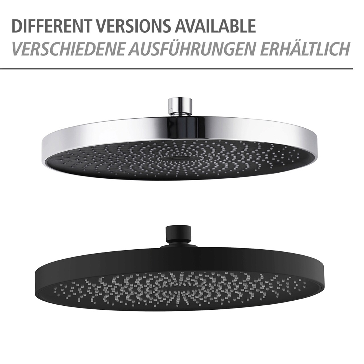 Cap de dus superior, Wenko, Soft Shower, Ø 26 cm, plastic, gri/negru - view 15
