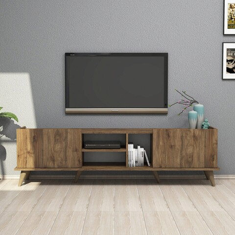 Comoda TV, Mezza, Elegante 1310, 180x52x34 cm, Nuc