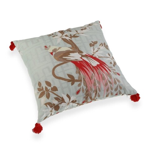 Perna decorativa Bird Green, Versa, 45 x 45 cm, poliester Bird